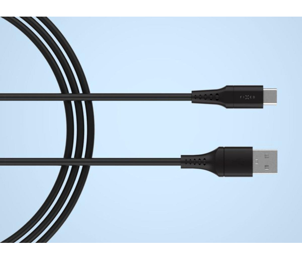 FIXED Liquid Silicone Cable USB-A - USB-C 0,3m 60W (czarny) FIXDLS-AC03-BK - 1484706 - zdjęcie 3